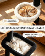 Árbol moderno para gatos de interior de 63 pulgadas