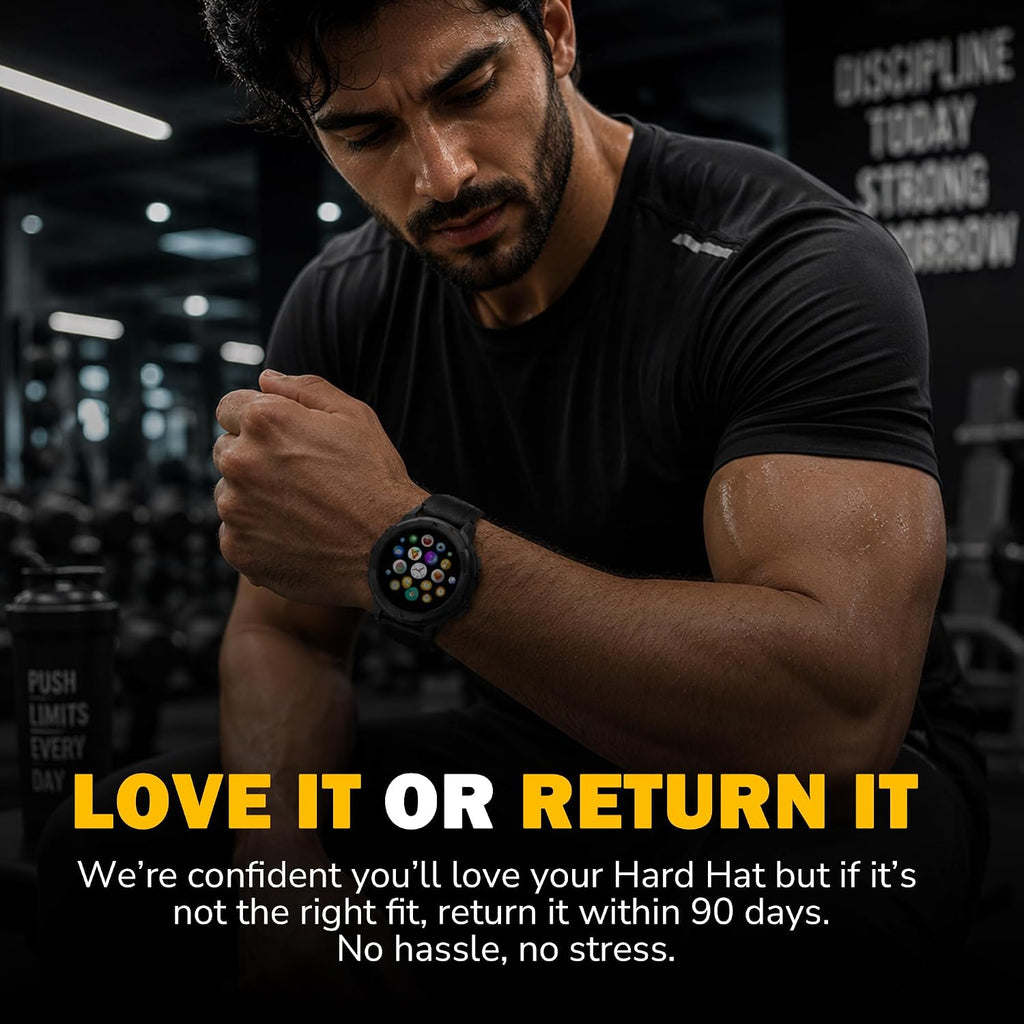 Reloj inteligente resistente para hombres, reloj inteligente Foreman, reloj digital impermeable para los trabajos más duros, con rastreadores de fitness, monitor de frecuencia cardíaca, IP68, podómetro, modos de entrenamiento y más