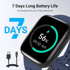 Smart Watches para Mujer/Hombre Android iPhone, [Pantalla AMOLED 1.85"] Reloj Inteligente Rastreador de Fitness 3ATM Resistente al Agua con Llamadas Bluetooth, Control AI, Monitor de Frecuencia Cardíaca/SpO2/Sueño, 7 Días de Batería