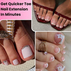 GlimightyX Kit de uñas de Polygel, blanco transparente, rosa con formas