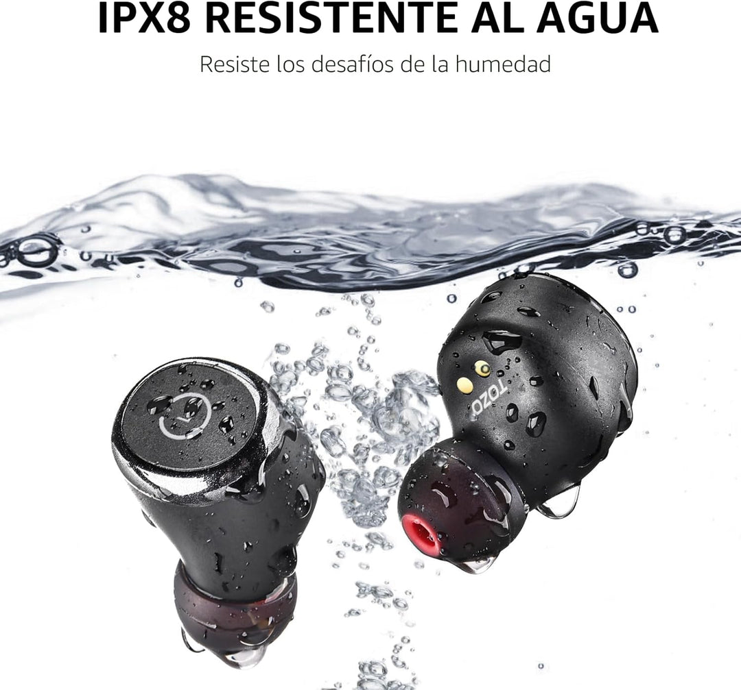 TOZO - T10 - Auriculares inalámbricos Bluetooth 5.0 1 Negro