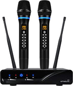 KITHOUSE Micrófono inalámbrico J10 Sistema de karaoke recargable