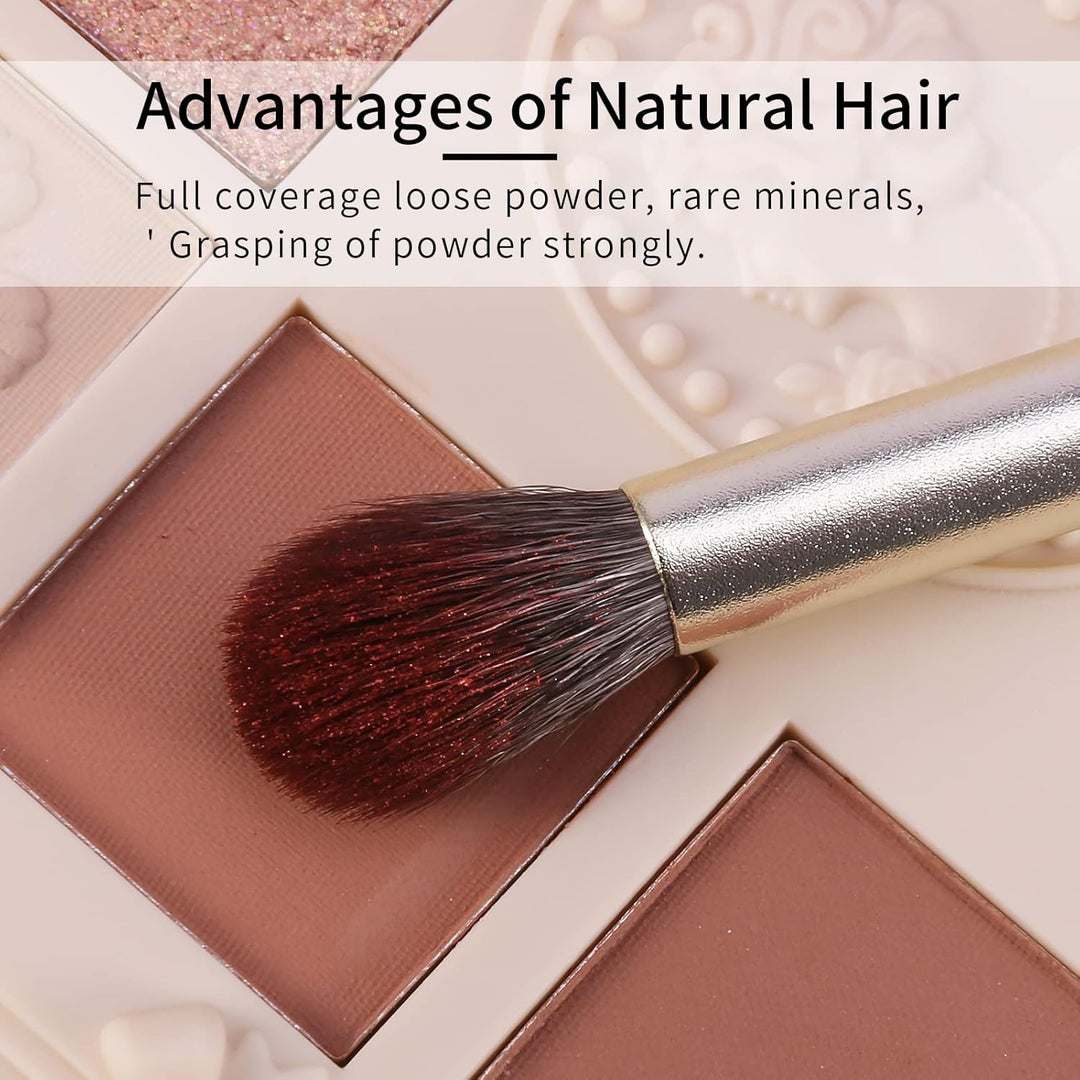 Pincel para Sombra de Ojos de Pelo Natural de Cabra, Pincel de Mezc...