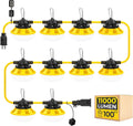 Luces de cadena de 100FT 100W LED, iluminación temporal del