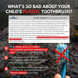 PRIMALS Cepillo de dientes de bambú y cerdas de jabalí para niños (...