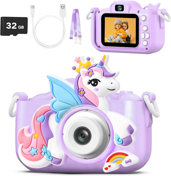Juguetes de cámara para niños de 3 a 8 años, cámara de video digita...