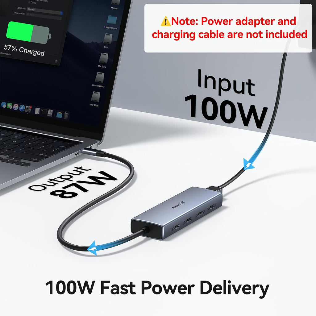 ABIWAZY, hub USB de 5 puertos