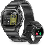 FOSMET Smartwatches para hombres (responder/hacer llamadas), monitor de frecuencia cardíaca y rastreador de sueño
