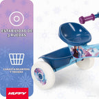 Huffy Triciciclo de Disney Frozen 2 para niñas, ideal para mayores de 3 años, Anna, Elsa y Olaf, contenedores de almacenamiento para aperitivos o juguetes, resistente y duradero, seguro para niños