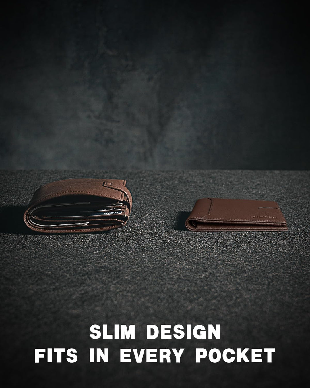 RUNBOX Cartera delgada para hombre, 11 ranuras para tarjetas de cré...