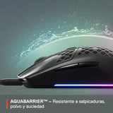SteelSeries Aerox 3 - Ratón Gaming RGB con Perforaciones - Diseño U...