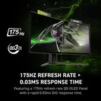 msi MAG 341CQP QD-OLED, 34 Monitor OLED curvado para juegos, 3440 x...