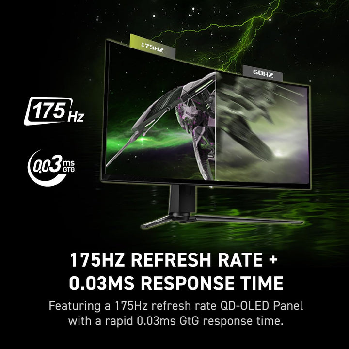 msi MAG 341CQP QD-OLED, 34 Monitor OLED curvado para juegos, 3440 x...