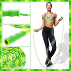 Yunsailing Cuerdas de salto, cuerda ajustable con cuentas de 9.2 pies