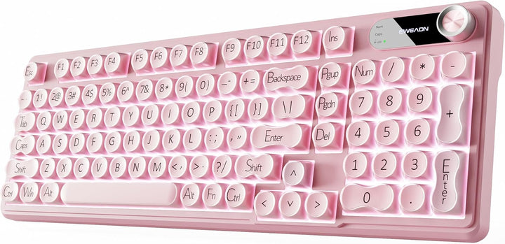 EWEADN V102 - Teclados inalámbricos, teclado para juegos de 98 tecl...