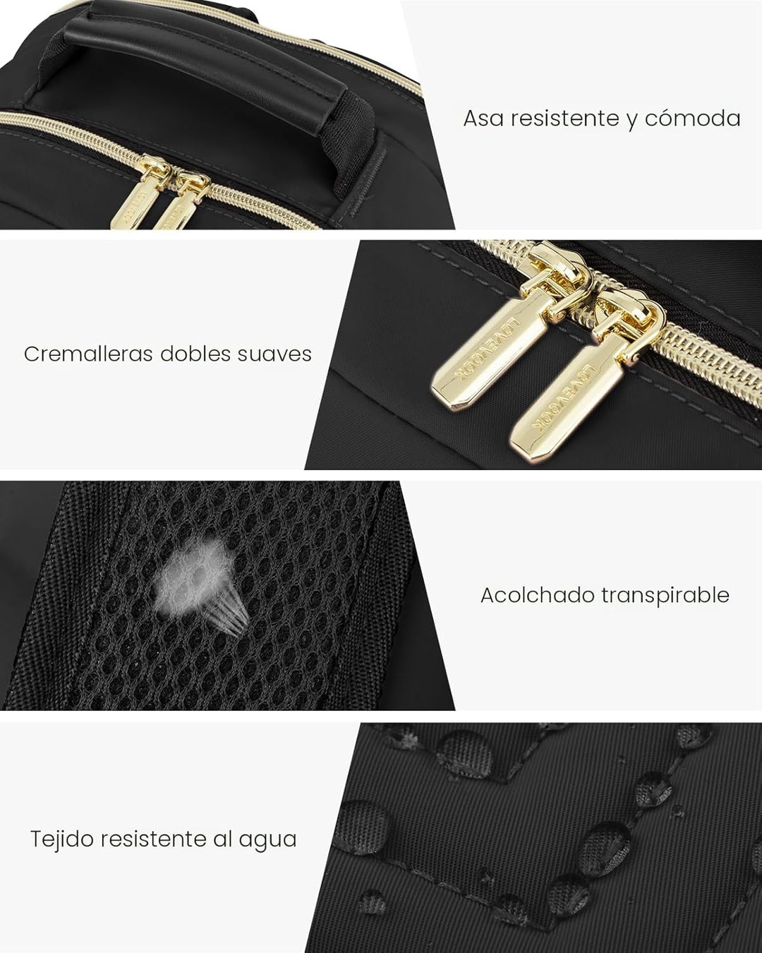 LOVEVOOK Mochila bolso para laptop para mujeres, bolsas de computad...