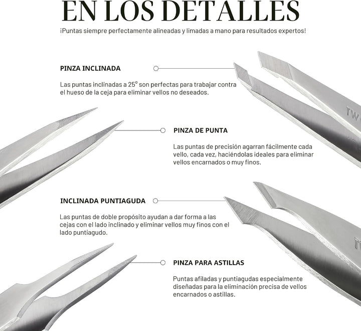 Tweezerman - Pinza de acero inoxidable