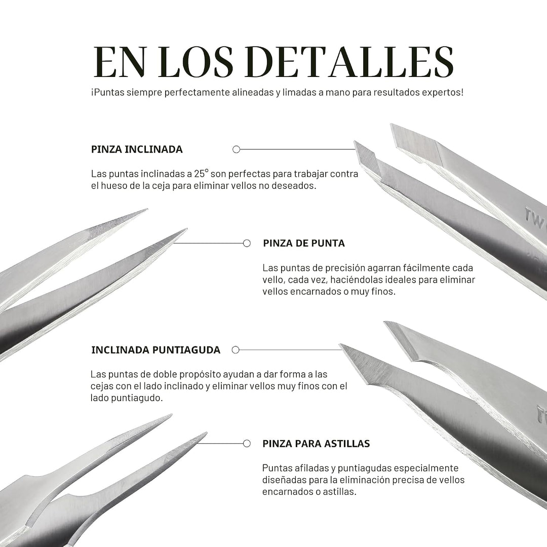 Tweezerman Pinzas inclinadas exclusivas para cumpleaños número 40,...