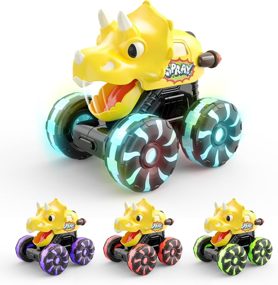 Intoypad Camión Monstruo Dino Triceratops Amarillo \u2013 Juguete d...