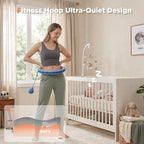32 Knots Weighted Hula Infinity Fitness Detachable Hoop, 65 Inch Plus Size