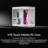 Hyte Y70 Touch Infinite Dual Chamber ATX Mid Tower - Carcasa estéti...