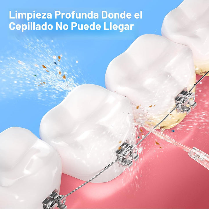 Bitvae - Irrigador dental de agua para dientes, púas de limpieza de...