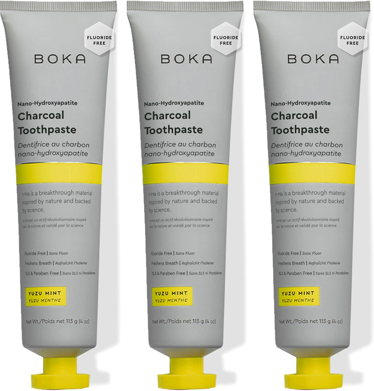 Boka Pasta de dientes sin flúor, pasta de dientes de nano hidroxiap...