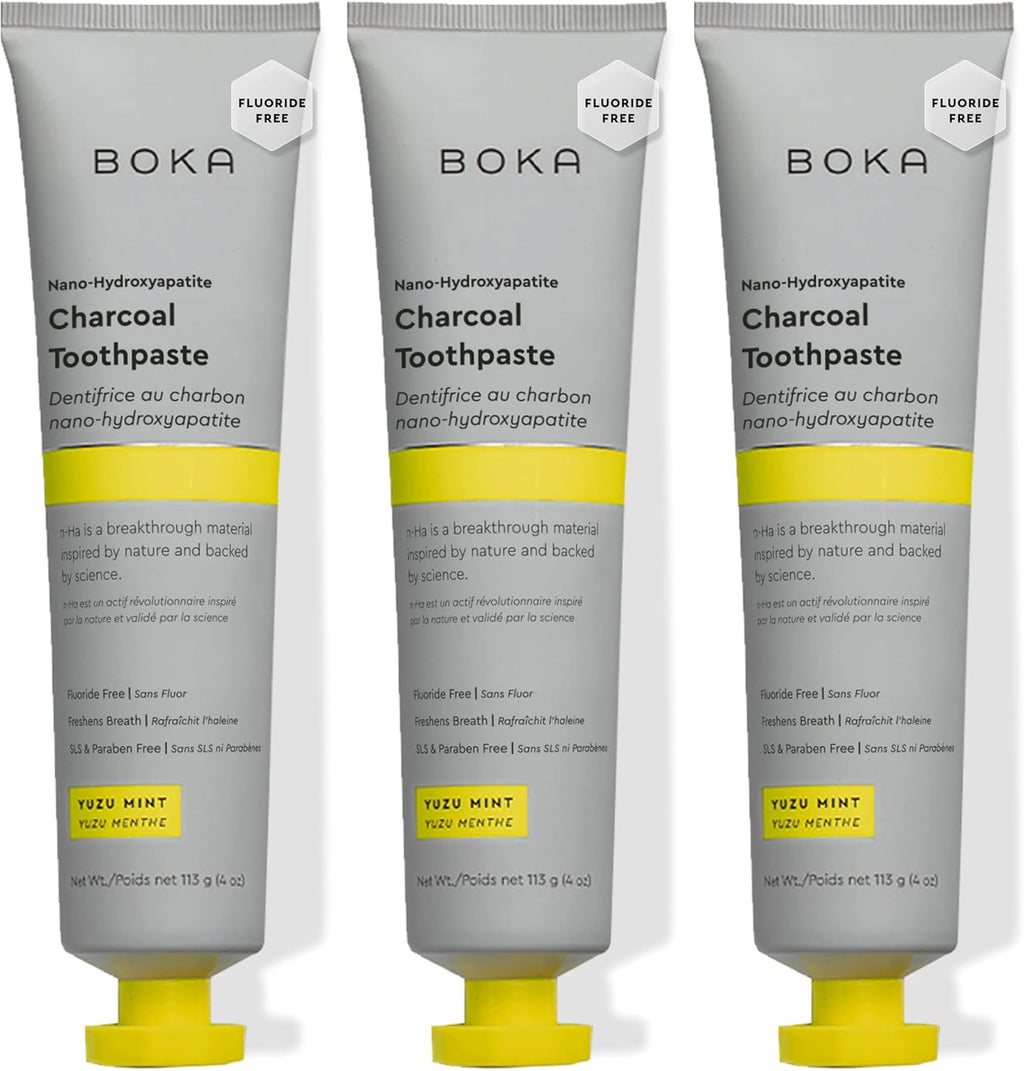 Boka Pasta de dientes sin flúor, pasta de dientes de nano hidroxiap...