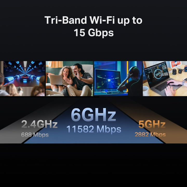 TP-Link Enrutador WiFi 7 de Tres Bandas Archer BE700 BE15000 | 8 Fl...