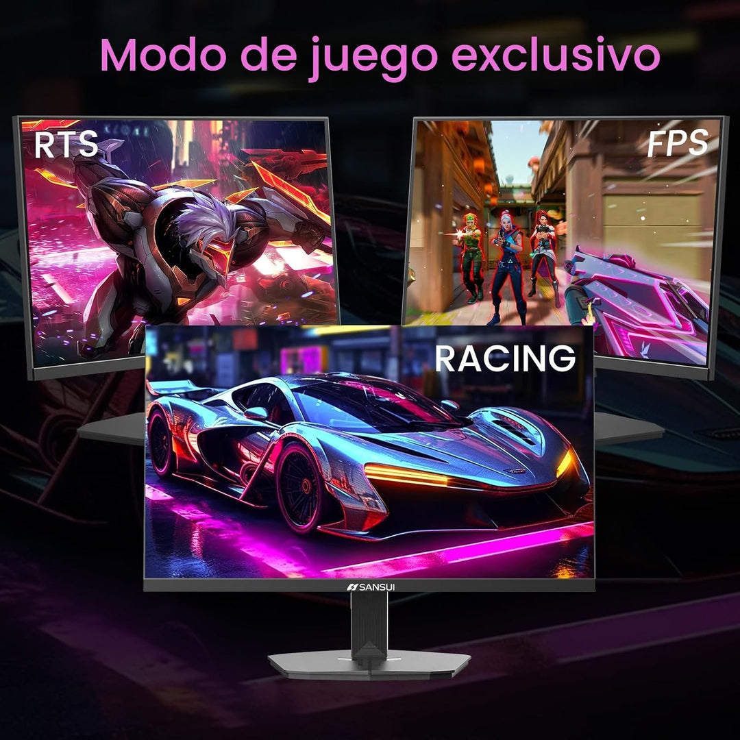 SANSUI - Monitor para juegos de 24 pulgadas, 1 ms, 200 Hz, monitor...