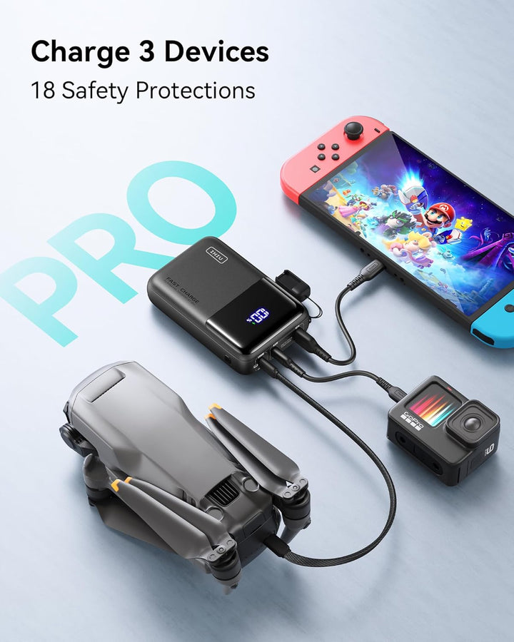 INIU 100W Power Bank, Cargador Portátil de Tamaño Mini 25000mAh de...