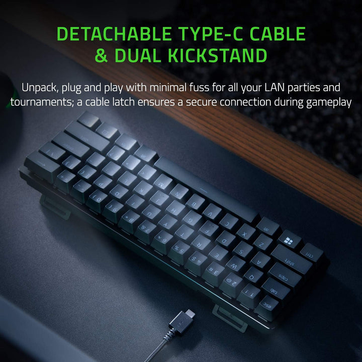 Razer Huntsman Mini Teclado 60% para juegos: interruptores ópticos...