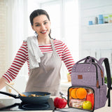 Mochila para niñas con lonchera, mochilas aisladas para mujer con c...