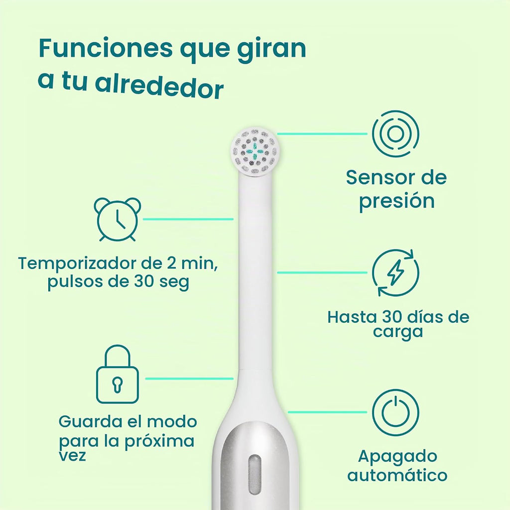 Quip Rev Cepillo de dientes eléctrico oscilante, montaje en espejo, viajes