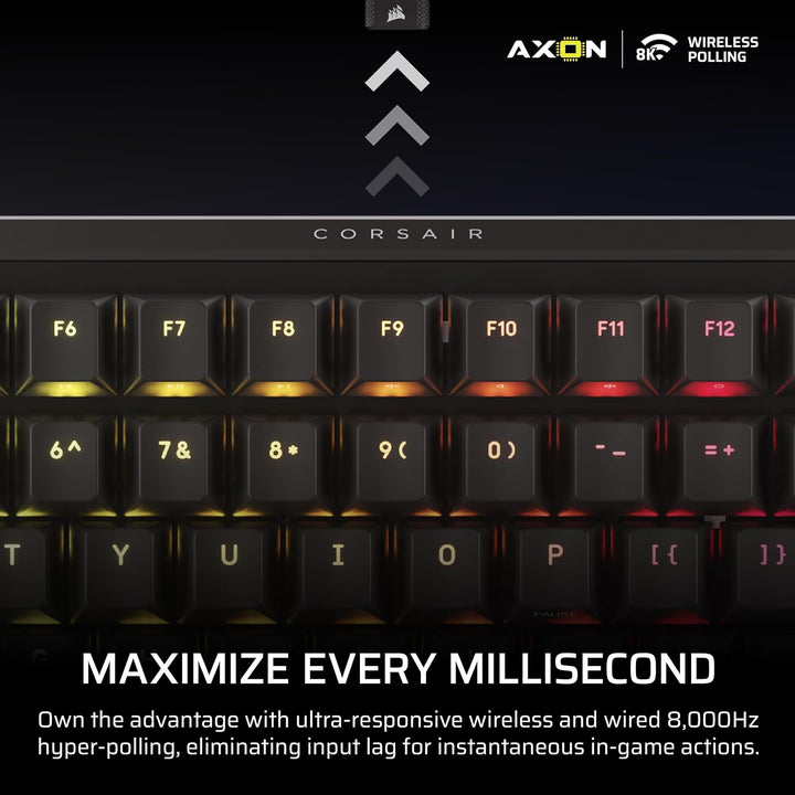 Corsair Teclado mecánico inalámbrico para juegos RGB Vanguard 96 \u...