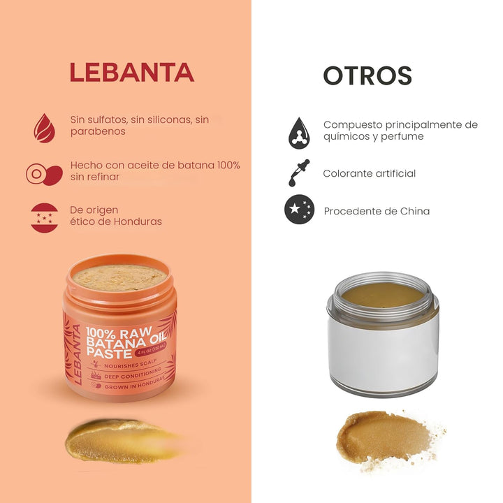 Lebanta Aceite de batana crudo para el crecimiento del cabello \u20...
