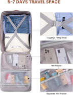 LOVEVOOK Mochila de viaje de 40 litros para mujeres y hombres, equi...
