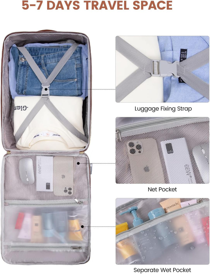 LOVEVOOK Mochila de viaje de 50 litros para mujeres y hombres, equi...