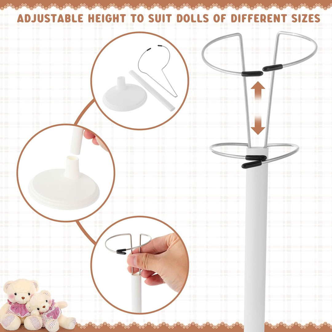 Yaocom 12 Soportes para Muñecas de 8 a 14 Pulgadas Ajustables, Sopo...