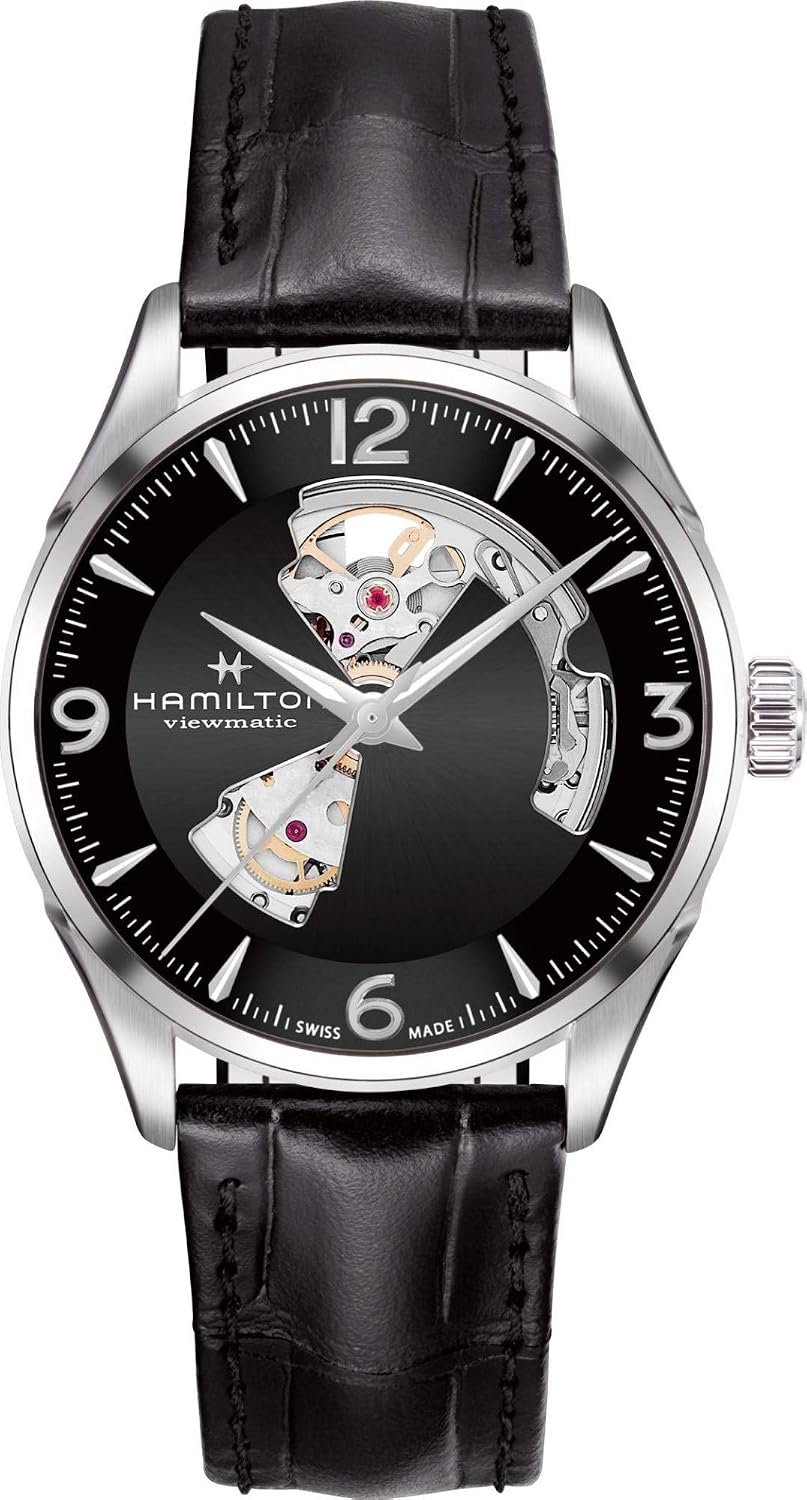 Hamilton Jazzmaster Open Heart Reloj automático para hombre, caja de 1.654