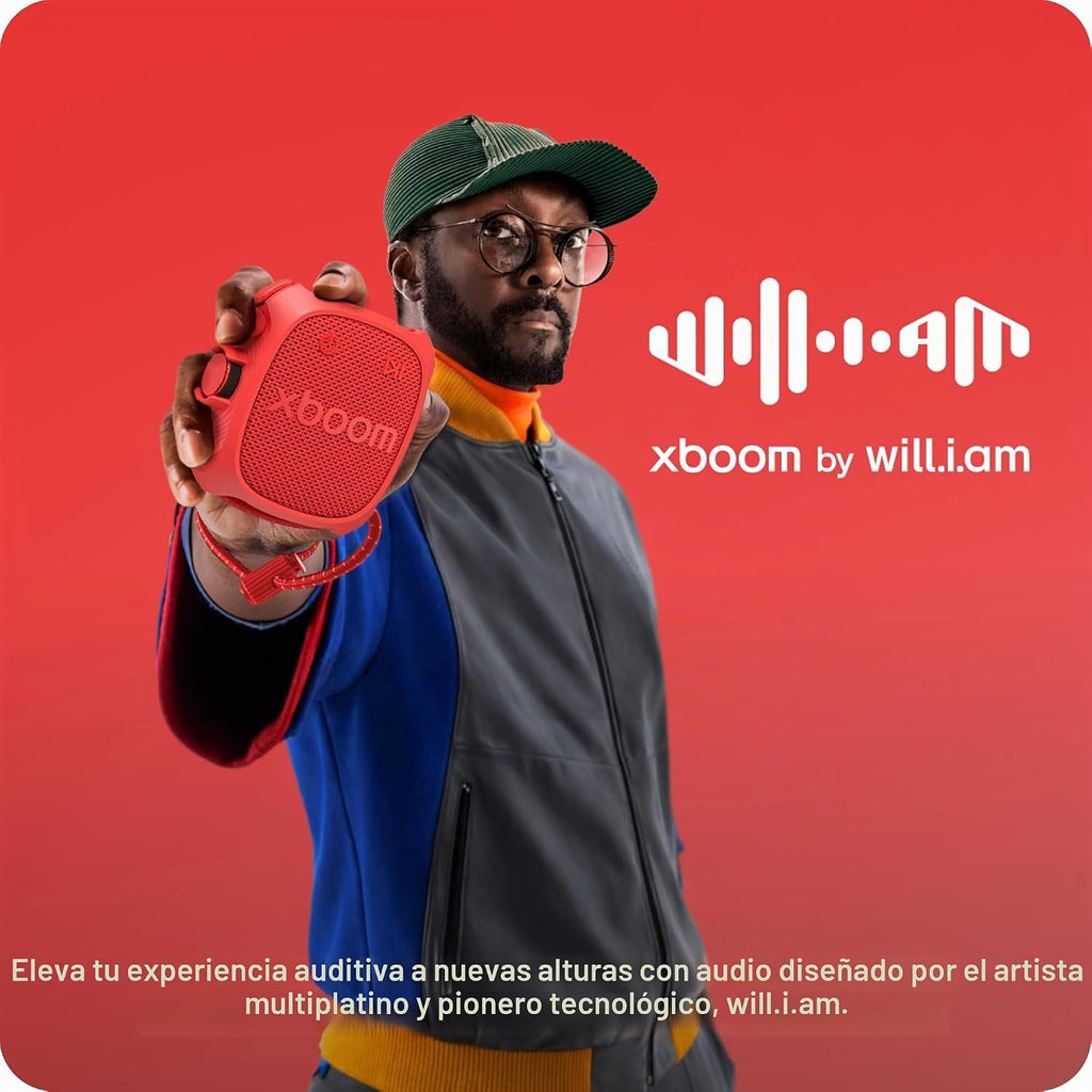LG xboom Rock by will.i.am - Altavoz Bluetooth portátil para exteriores