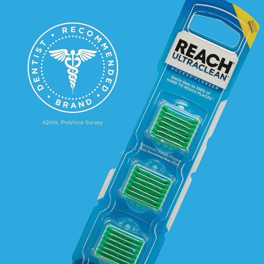 REACH® Listerine Ultraclean Access - Cabezales de repuesto para hil...