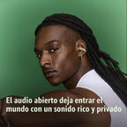 Bose Auriculares deportivos abiertos, auriculares inalámbricos, con clip, carga USB-C, hasta 22 horas de audio, resistentes al sudor, IP54 impermeable, ideales para entrenamientos, micrófonos para