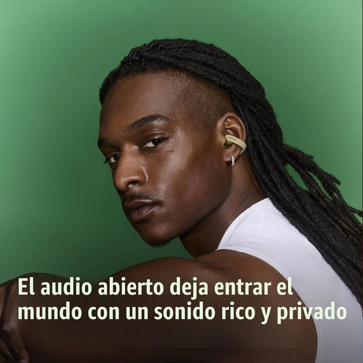 Bose Auriculares deportivos abiertos, auriculares inalámbricos, con clip, carga USB-C, hasta 22 horas de audio, resistentes al sudor, IP54 impermeable, ideales para entrenamientos, micrófonos para