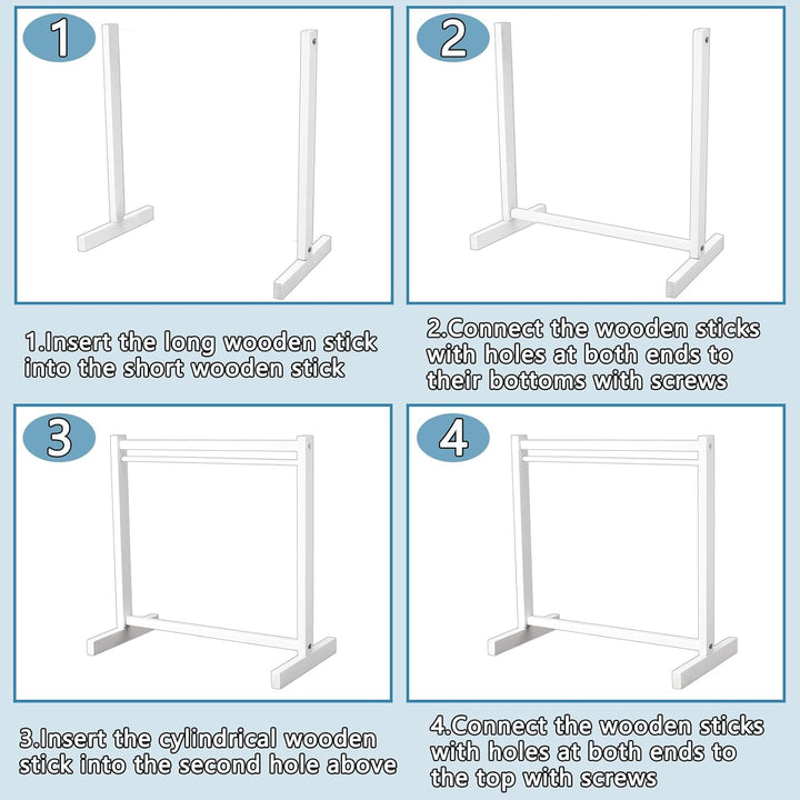 Civaner 11 piezas de estante de ropa para muñecas con colgador de m...