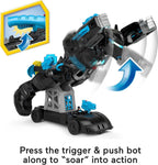 Fisher-Price Imaginext DC Super Friends Batman, juguete Bat-Tech Batbot, set de juego de 61 cm de altura con luces y sonidos para juego de rol, para niños de 3+ años