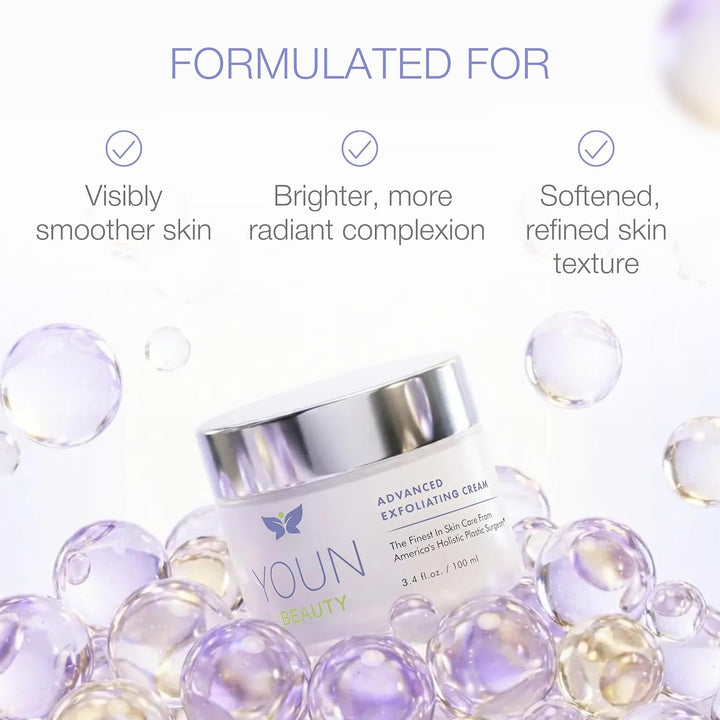 YOUN Beauty Lavado facial exfoliante Wash-Off por el Dr. Anthony Yo...