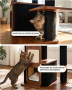 Árbol moderno para gatos de interior de 63 pulgadas