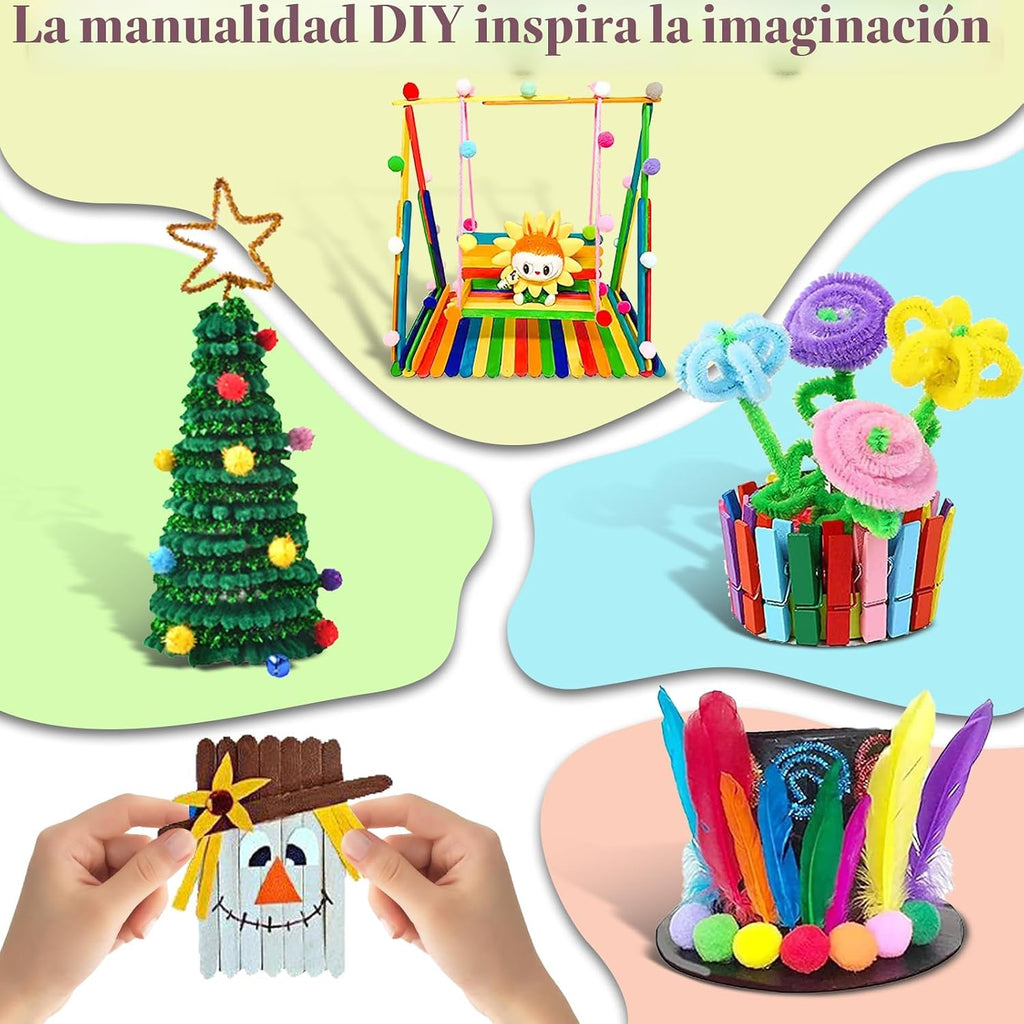 Sundaymot Arts y Crafts Supplies para Kids, 2000+Pcs DIY Craft Kits