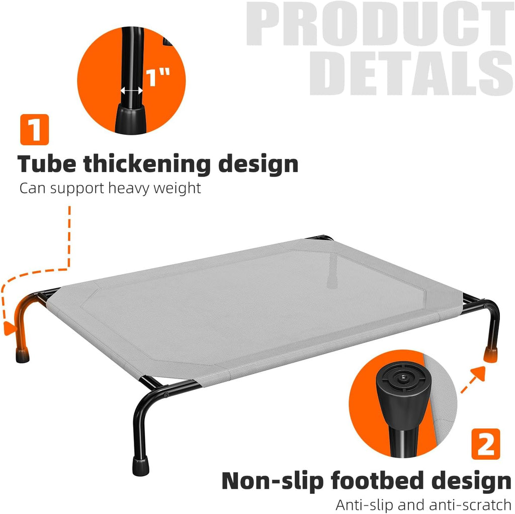 Simple Trending Cama elevada para perros grandes, cuna impermeable para